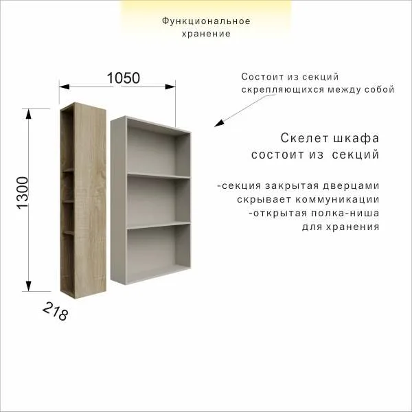 Шкаф над инсталляцией 105 см — изображение 6