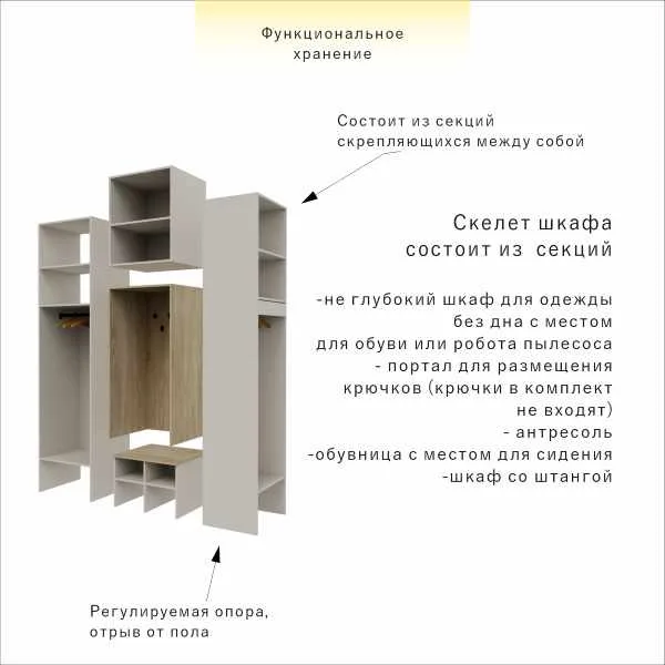 Шкаф в прихожую 165 см — изображение 10
