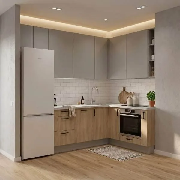 Кухня угловая 2,65*1,7м с искусственным камнем